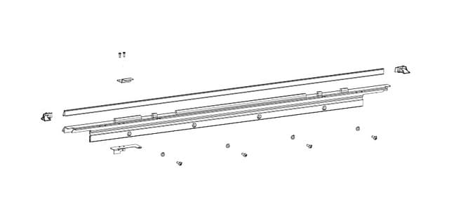 Ford Ranger RA 2022 hard lid with the Replacement Header Rail Hinge Kit