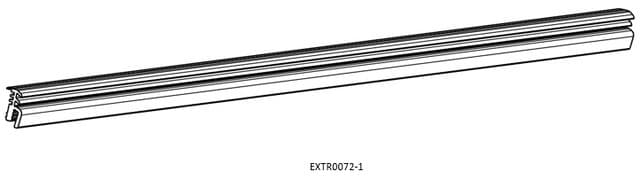 Line drawing of an EGR RollTrac canister bump stop extrusion
